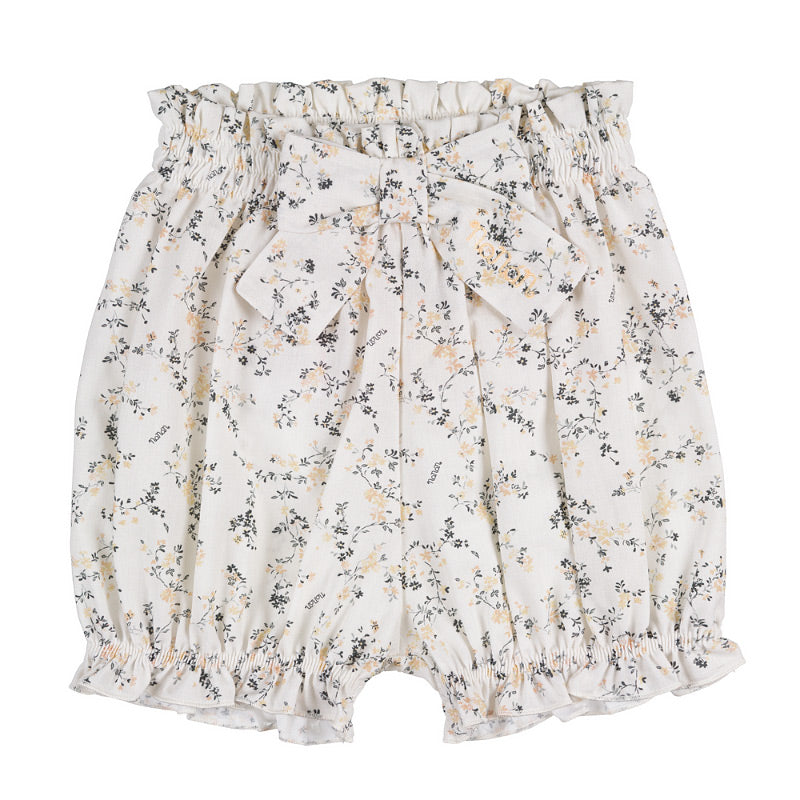 Culotte fiorata con fiocco
