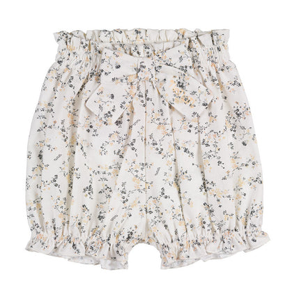 Culotte fiorata con fiocco