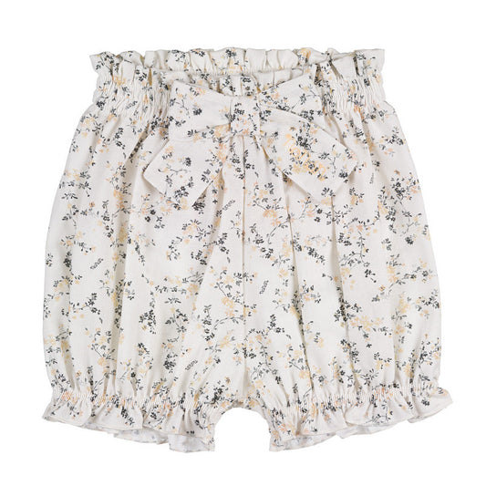 Culotte fiorata con fiocco