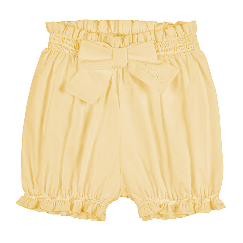 Culotte gialla con fiocco