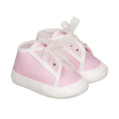 Rosa Sneakers mit Schleife