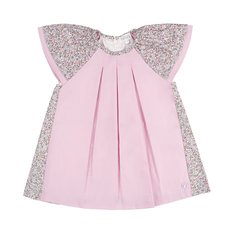Geblümtes Kleid mit Rüschen