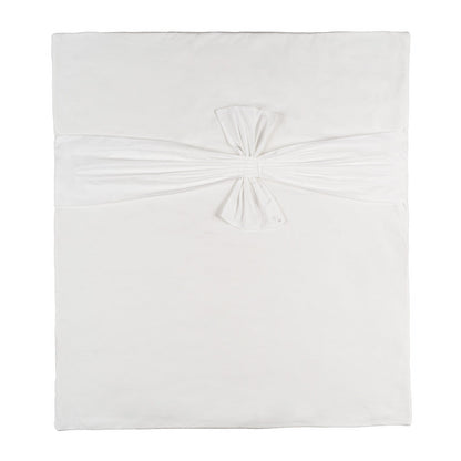 Coperta off-white con fiocco