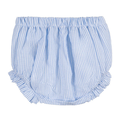 Abito azzurro con culotte