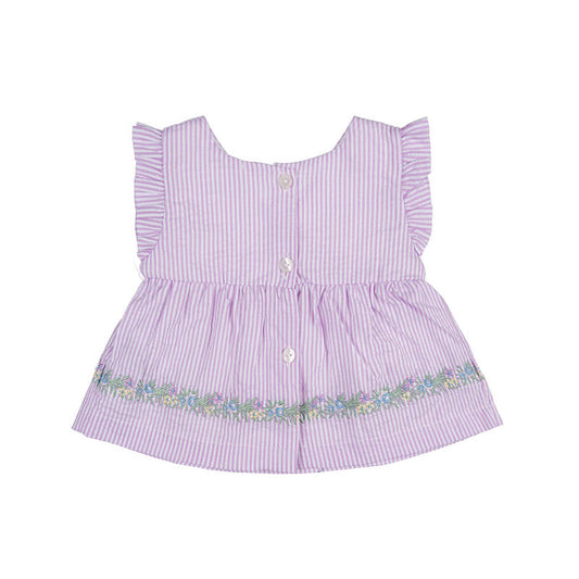 Abito lilla con culotte