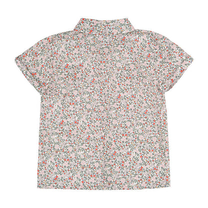 Camicia verde a fiori