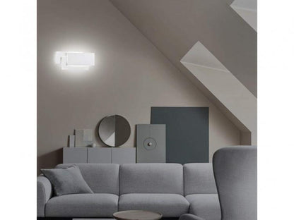 Applique Led Luce Bianca Vetro Da Parete 12w Lampada Moderno Luce 3 colori CCT (Bianco Freddo, Naturale e Caldo)