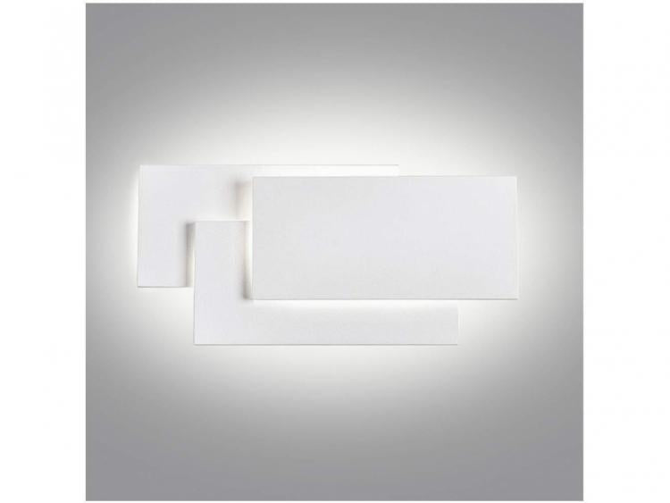 Applique Led Luce Bianca Vetro Da Parete 12w Lampada Moderno Luce 3 colori CCT (Bianco Freddo, Naturale e Caldo)