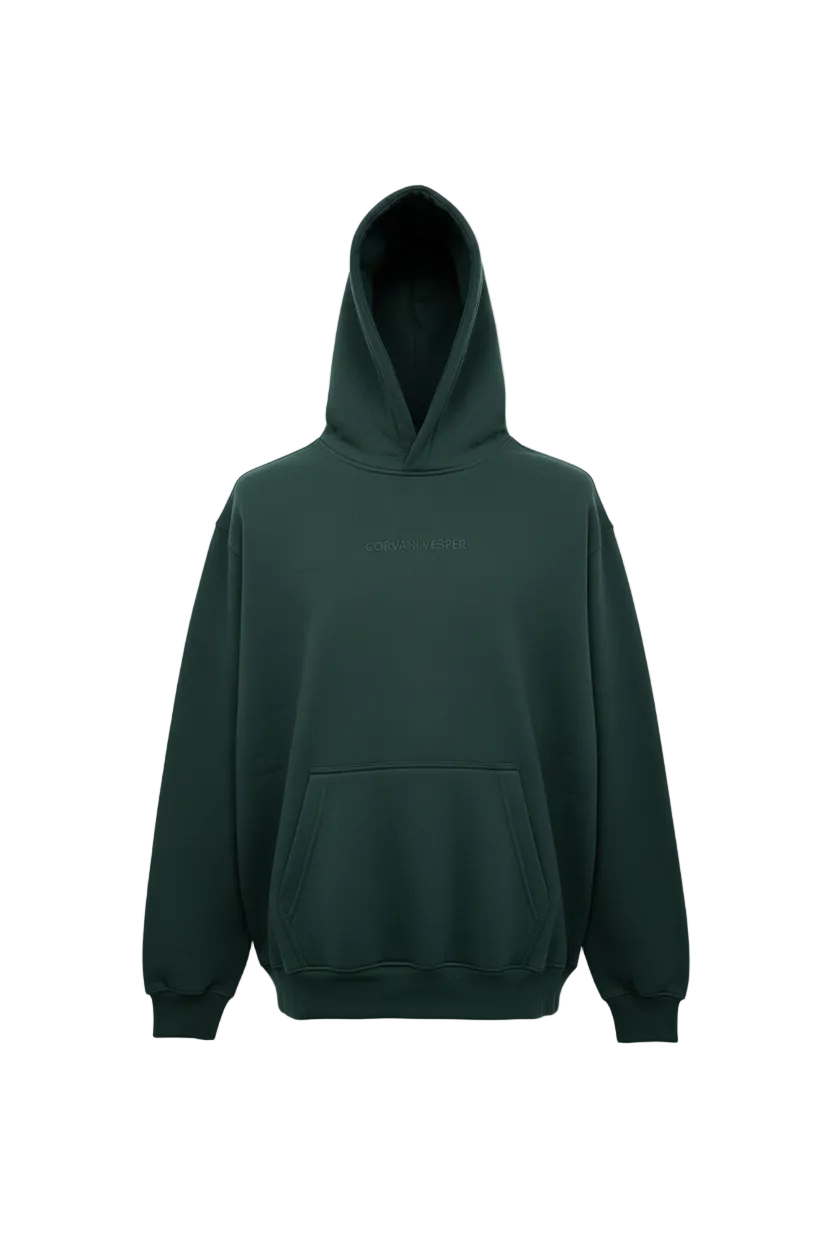 Corvani Vesper Classico L Edition Hoodie Dark Green