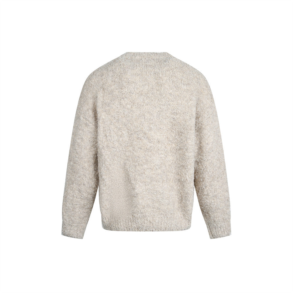 Maglione a tinta unica per uomo