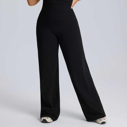 Tuta sportiva per donna  due pezzi, pantalone a gamba larga