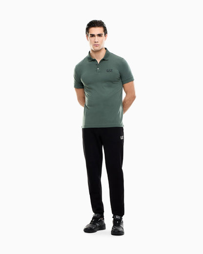 EA7 Emporio Armani Polo Uomo Verde Core Identity 8NPF14 PJVQZ U7260