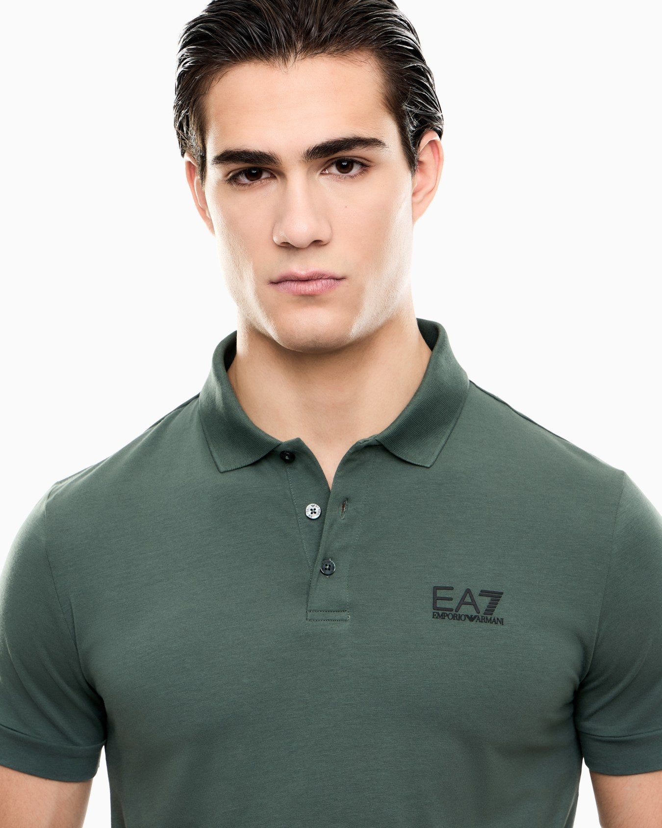 EA7 Emporio Armani Polo Uomo Verde Core Identity 8NPF14 PJVQZ U7260
