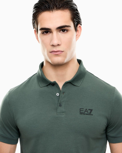 EA7 Emporio Armani Polo Uomo Verde Core Identity 8NPF14 PJVQZ U7260
