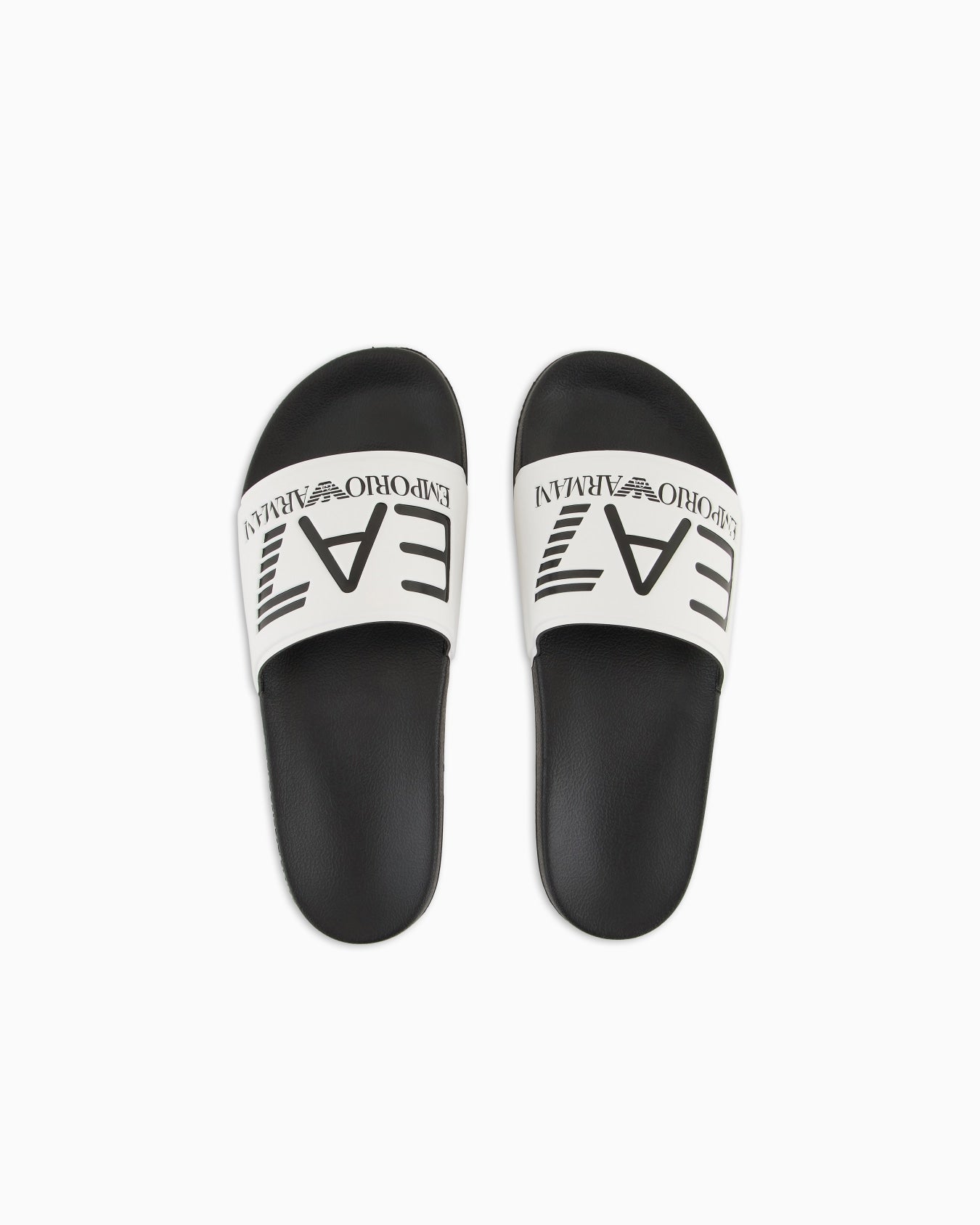 EA7 Emporio Armani Slides Maxi Logo Total White Unisex - 7X000108 AF15118 MZ096