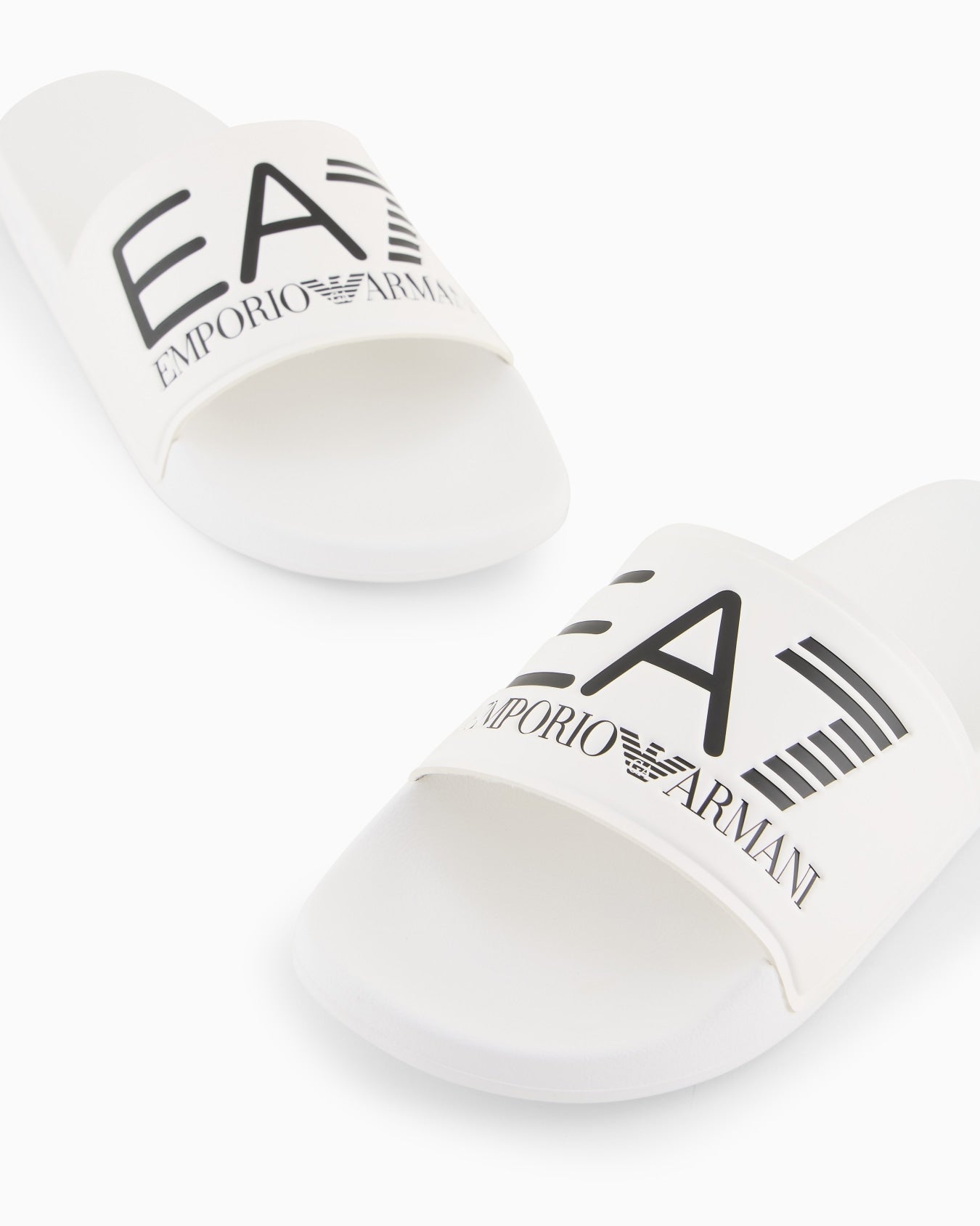EA7 Emporio Armani Slides Maxi Logo Unisex Bianche - 7X000108 AF15118 U0001