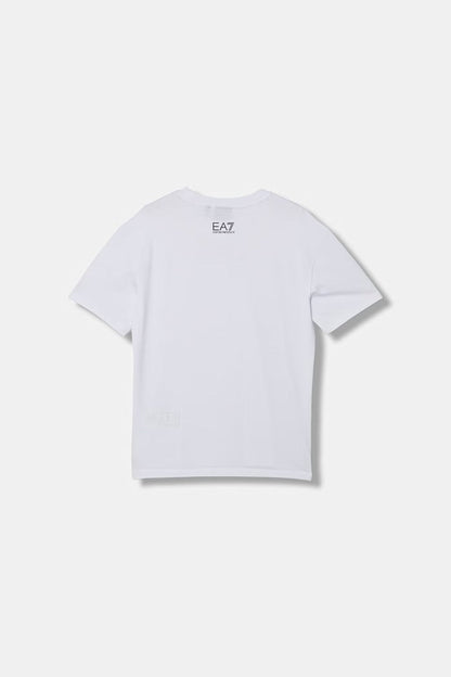 EA7 Emporio Armani T-shirt Logo Series Junior Bianca - 7B000262 AF12874 U0002
