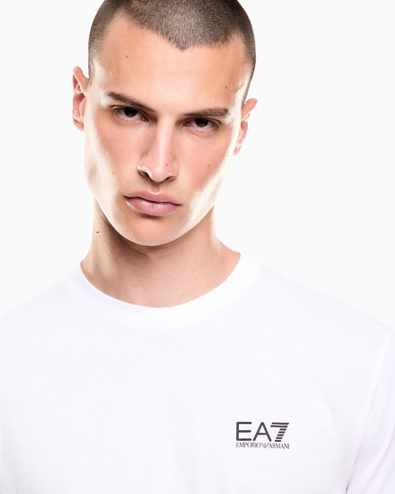 EA7 Emporio Armani T-shirt Logo Series Uomo Bianca 7M000567 AF10375 M0003