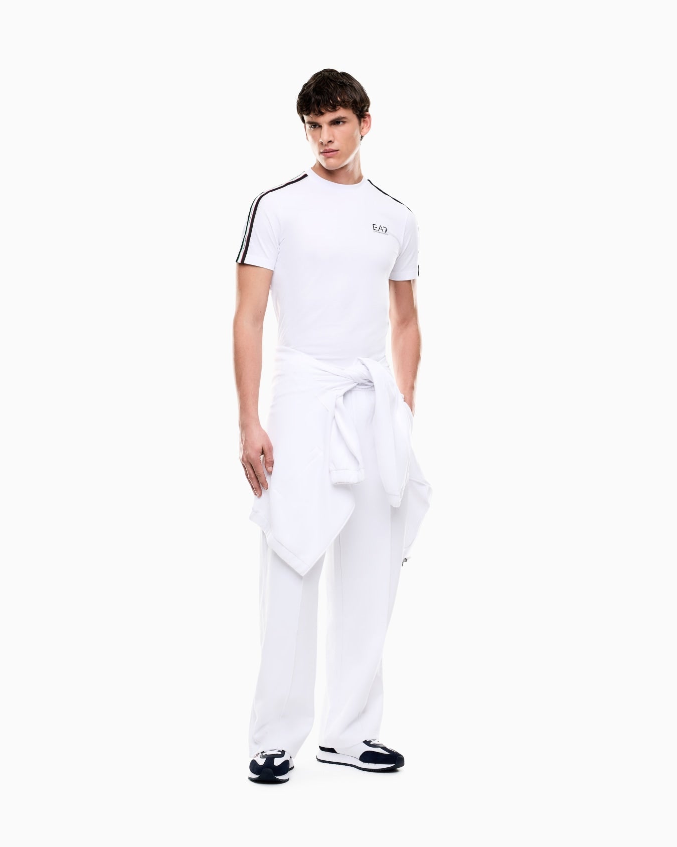 EA7 Emporio Armani T-shirt Uomo Bianca Italian Spirit - 7M001861 AF12503 U0002