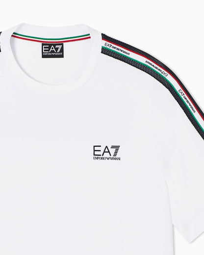 EA7 Emporio Armani T-shirt Uomo Bianca Italian Spirit - 7M001861 AF12503 U0002