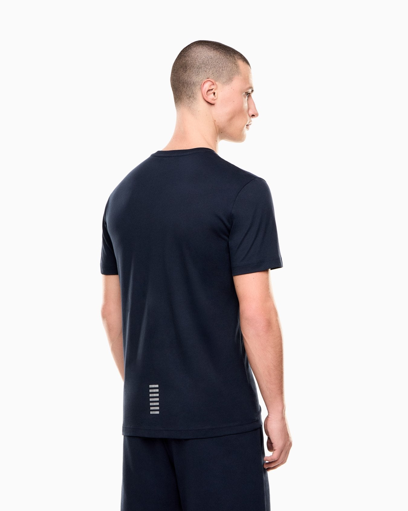 EA7 Emporio Armani T-shirt Uomo Blu Core Identity Cotone Pima 8NPT25 PJVPZ 1562