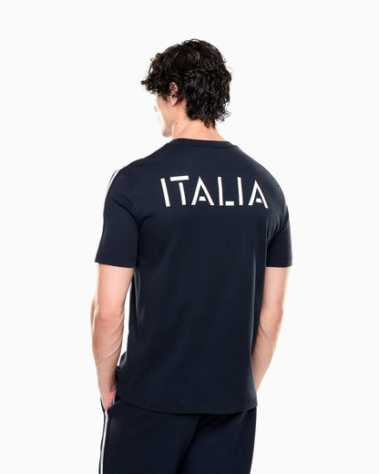 EA7 Emporio Armani T-shirt Uomo Blu Italian Spirit 7M001861 AF12503 UB102