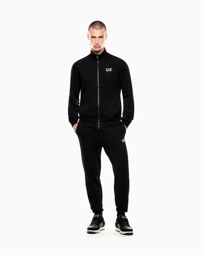 EA7 Emporio Armani Tuta Sportiva Uomo Nera Cotone Core Identity 8NPV60 PJVRZ 1200