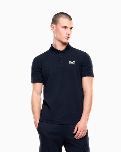 EA7 Emporio Armani Polo Uomo Blu Train Core Identity 8NPF14 PJVQZ 1562