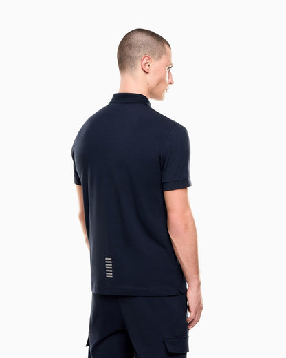 EA7 Emporio Armani Polo Uomo Blu Train Core Identity 8NPF14 PJVQZ 1562