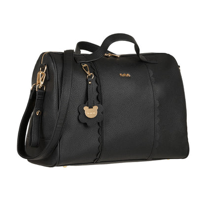 Schwarze Wickeltasche