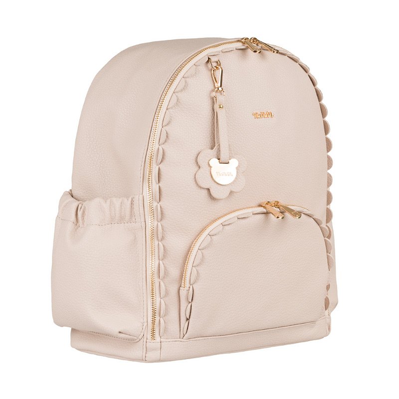 Beiger Wickelrucksack