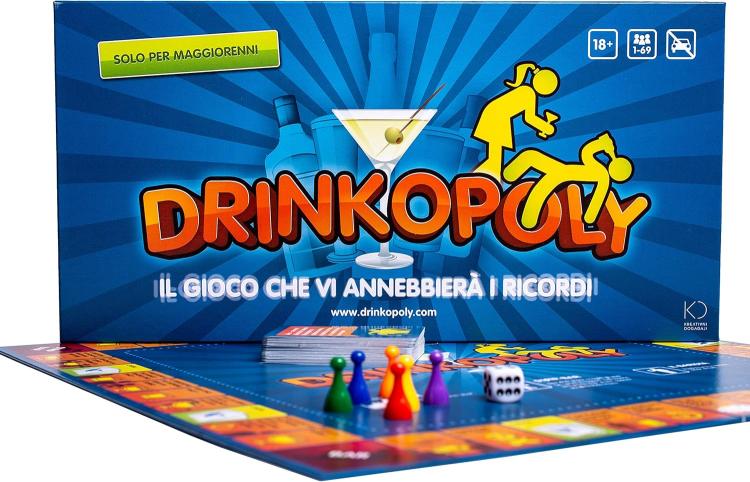 ASMODEE DRINKOPOLI GESELLSCHAFTSSPIEL FÜR ERWACHSENE 1-69 SPIELER 18+ PARTY ITALIENISCH