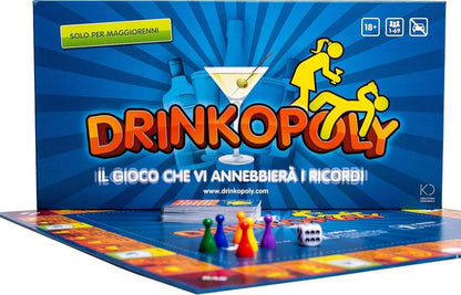 ASMODEE DRINKOPOLI GESELLSCHAFTSSPIEL FÜR ERWACHSENE 1-69 SPIELER 18+ PARTY ITALIENISCH