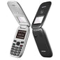 BRONDI CELLULAR PHONE WINDOW+ 4.5 COLOR DISPLAY/FLIP DUAL SIM CLAMSHELL - BLACK