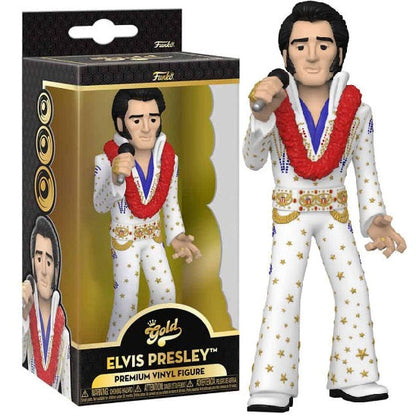 Funko Gold - Elvis Presley Premium Vinyl Figure 13 Cm Singer Pop Da Collezione