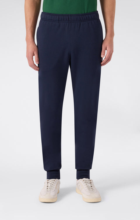 Champion Pantalone Jogger Slim Fit Felpato 220299-BS501 Blu Uomo - Pantalone Sportivo