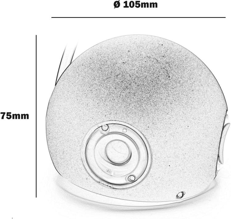 Universo Applique Led Sfera 4 Fasci A Parete Da Esterno Lampada Bianco Naturale