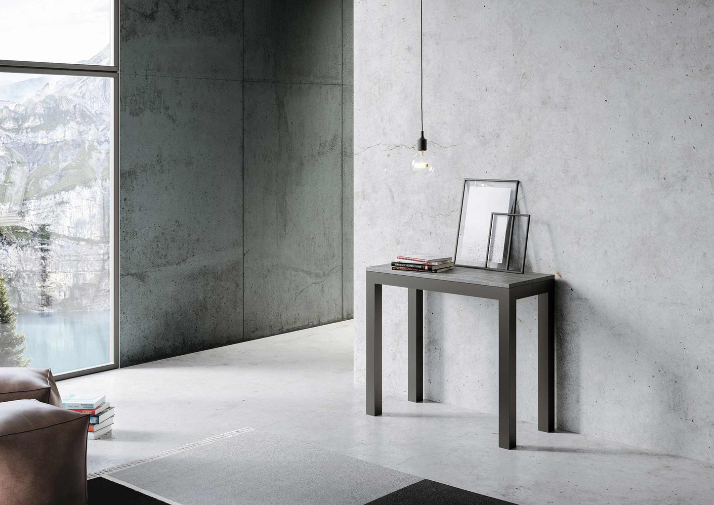 Consolle Estensibile Everyday Evolution con Telaio Antracite in Diverse Dimensioni
