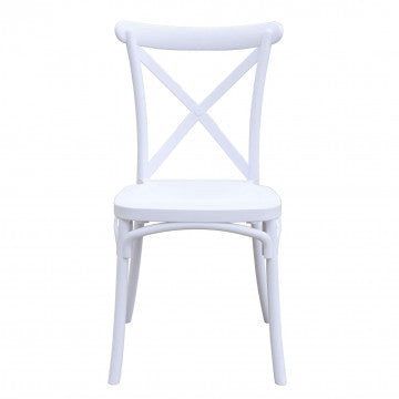 Sedia impilabile Shelly bianca - design elegante e moderno