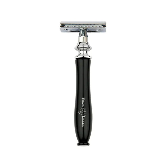 Edwin Jagger Rasoio Di Sicurezza Chatsworth Ebony Pettine Chiuso