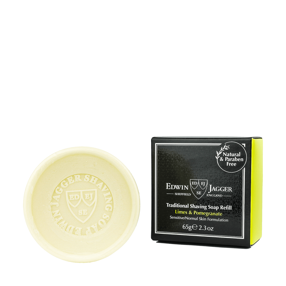 Edwin Jagger Rasierseife Nachfüllpackung Limette & Granatapfel 65 g