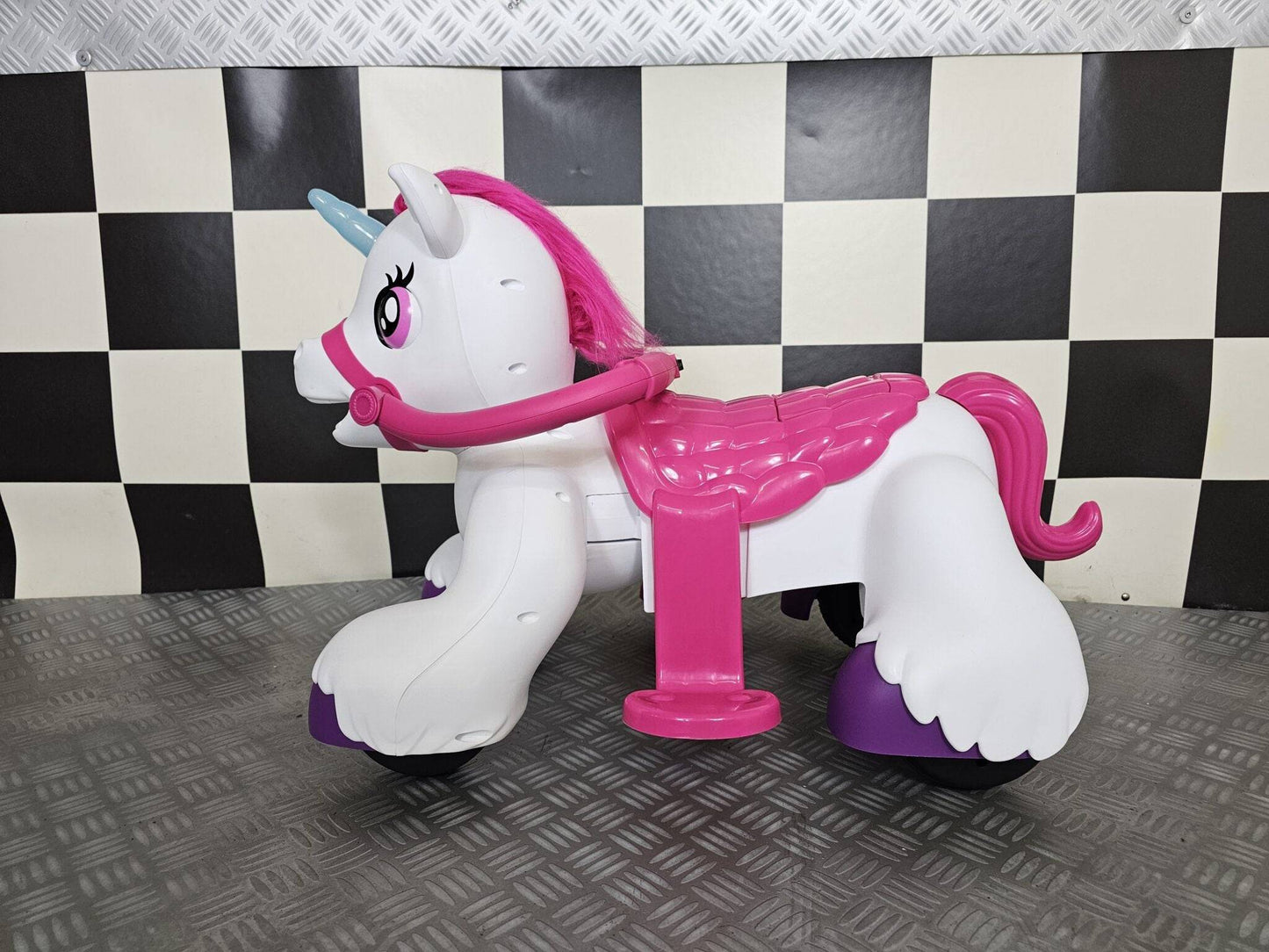 Pony Elettrico Unicorno 12 V per Bambini – Bianco