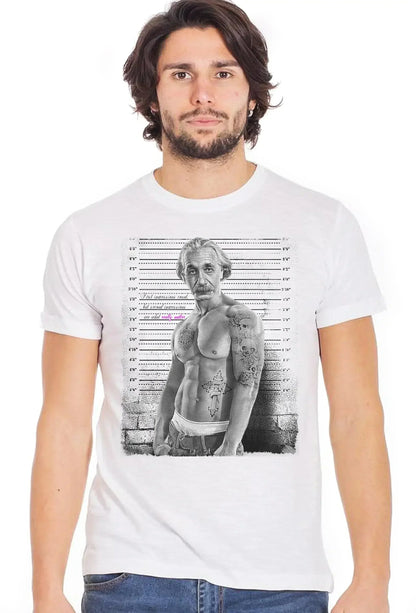 T-Shirt Einstein Tatuato Muscle - Cotone Fiammato Uomo