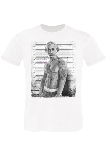 T-Shirt Einstein Tatuato Muscle - Cotone Fiammato Uomo