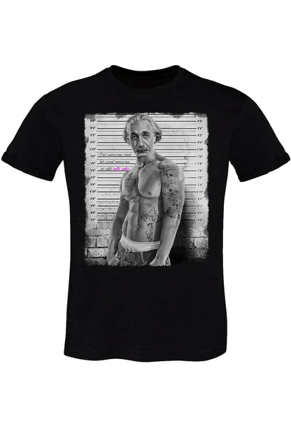 T-Shirt Einstein Tatuato Muscle - Cotone Fiammato Uomo