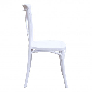 Sedia impilabile Shelly bianca - design elegante e moderno