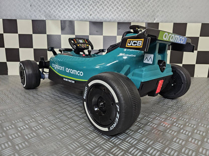 Aston Martin F1 24V Elektroauto für Kinder – Grün