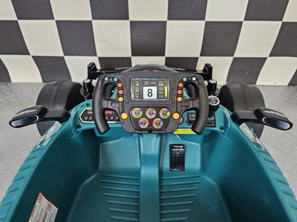Aston Martin F1 24V Elektroauto für Kinder – Grün