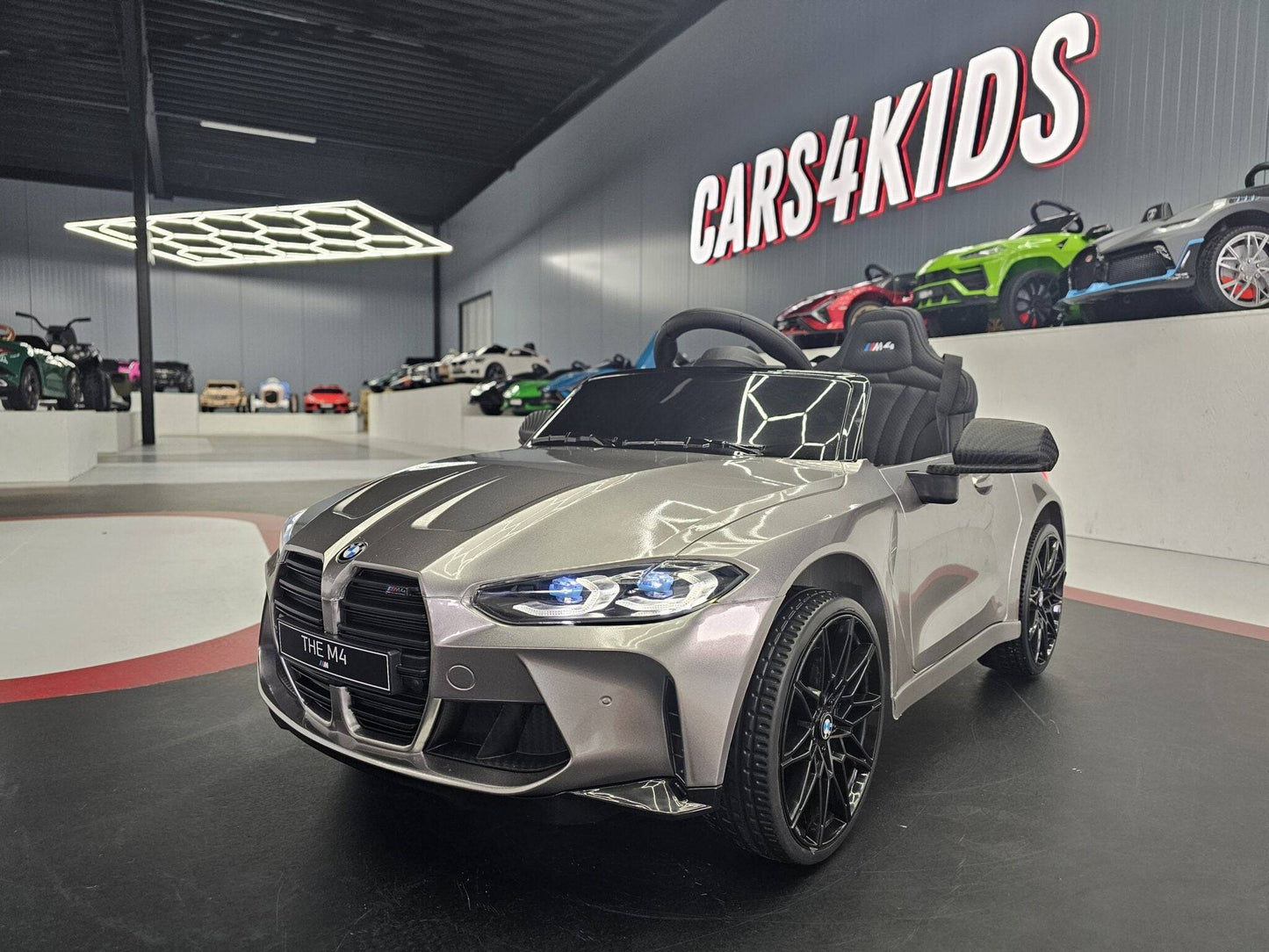 Kinder Elektroauto BMW M4 12 V – Grau Metallic