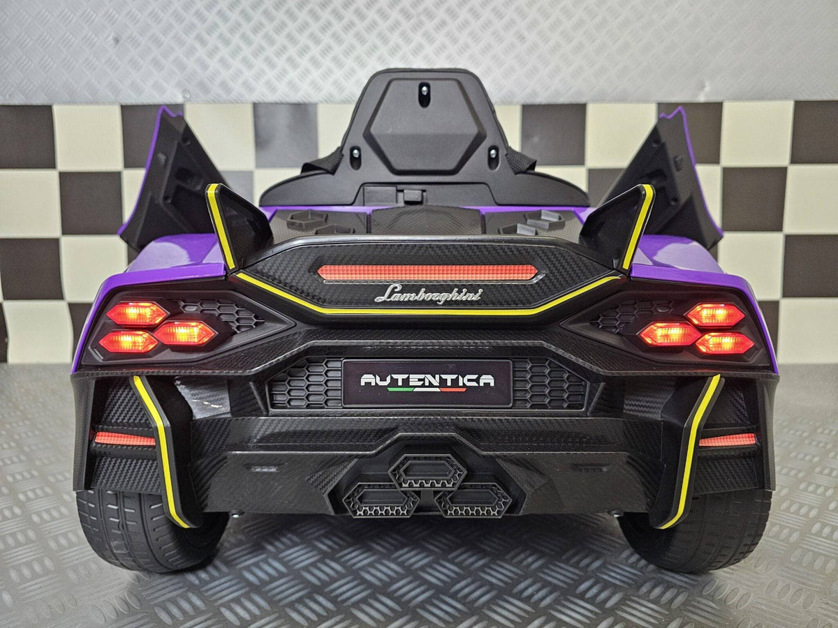 Kids Electric Ride On Car Lamborghini Authentic 12 V – Purple